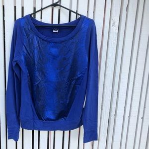 Splits59 Cobalt Blue Snakeskin Pullover